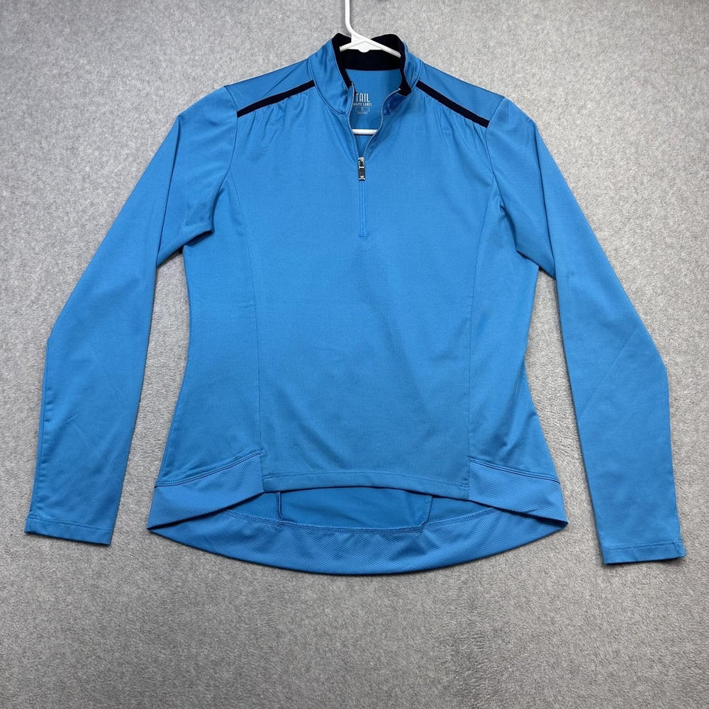 Tail White Label Pullover Womens Small Blue Quarter Zip Golf Tennis Shirt